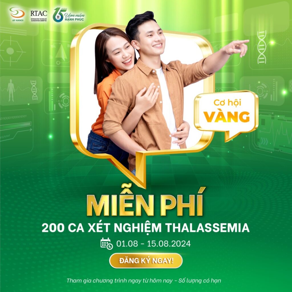 MiỄn PhÍ 200 Ca XÉt NghiỆm Thalassemia