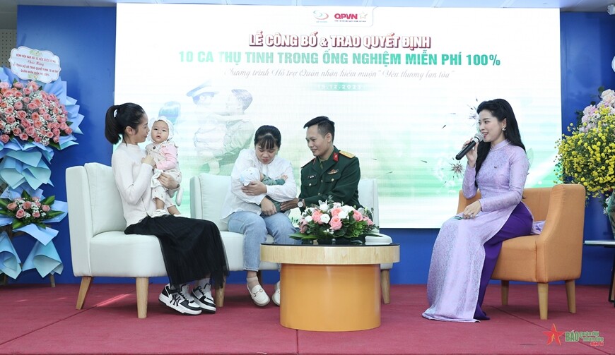 Các Gia đình Quân Nhân được Nhận Hỗ Trợ 100% Miễn Phí Làm Ivf Năm 2021 Chia Sẻ Niềm Vui Khi đón được Con Yêu
